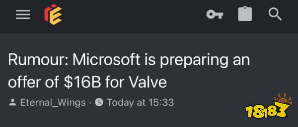 起猛了……传言称微软将以160亿美元收购Steam？谁没睡醒？
