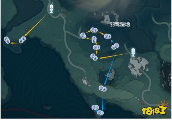 鳴潮紫晶簇采集路線圖 紫晶簇材料速刷位置大全