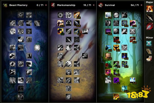 魔兽世界WLK生存猎天赋怎么点 WLK生存猎天赋雕文选择