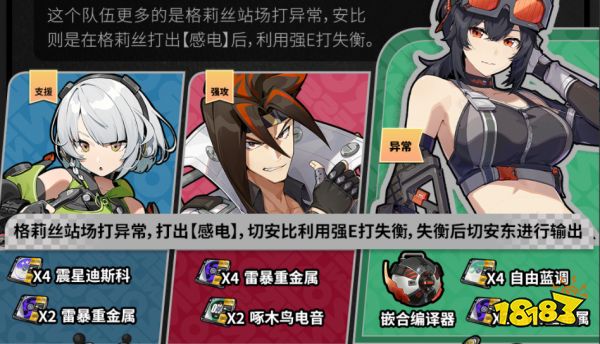 絕區零格莉絲角色培養攻略大全 格莉絲音擎/驅動/陣容選擇合集
