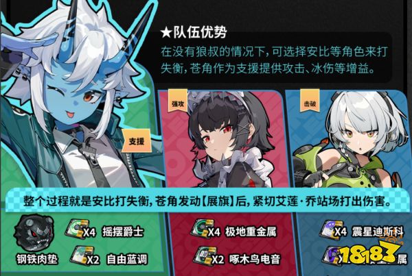 绝区零苍角阵容怎么搭配 苍角队伍搭配攻略