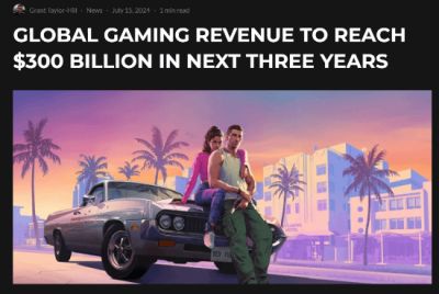 未来三年全球游戏收入或达3000亿美元