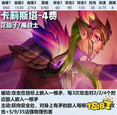 云頂之弈S12卡莉斯塔技能介紹 金鏟鏟之戰S12滑板鞋技能是什么