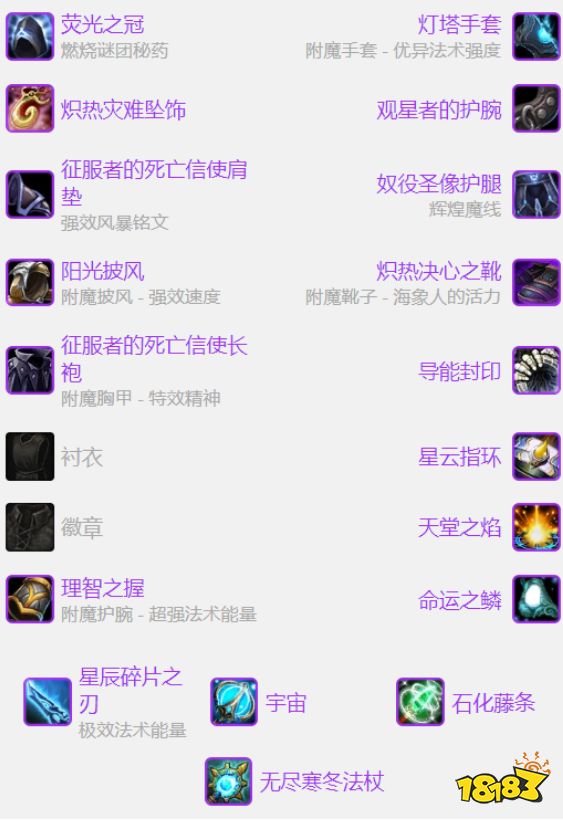 魔兽世界wlkP2毁灭术毕业装是什么 wlkP2阶段毁灭术毕业装介绍