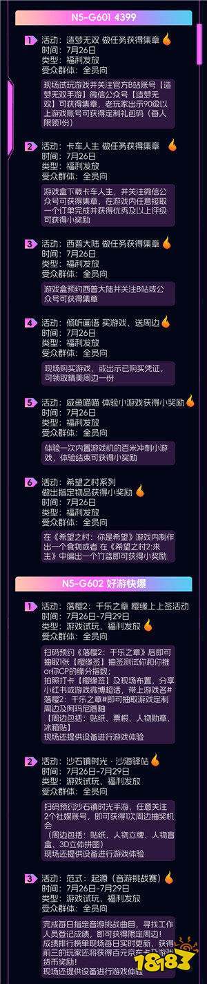 重磅！2024 ChinaJoy 展商展台活动汇总（部分），ChinaJoy百达计划KOL名单公布