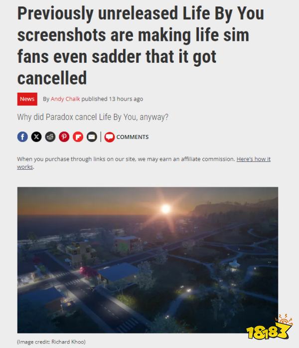 可惜了！已被P社取消的类模拟人生游戏《Life by You》截图公开