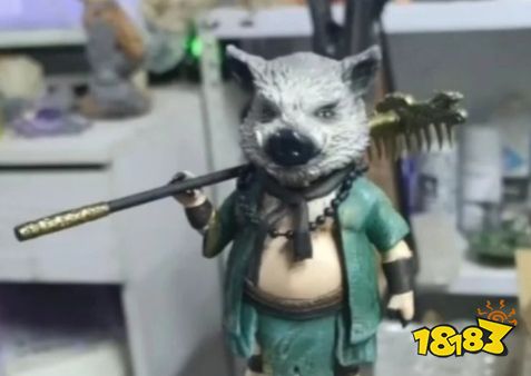 321，上链接！玩家自制《黑神话：悟空》八戒手办，手持钉耙矮萌可爱！