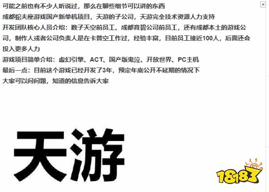 国产版鬼泣？曝国产新单机开放世界ACT游戏已开发三年，预计年底公开