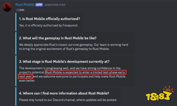 Steam知名游戲《Rust》推出手游：已開啟封測！