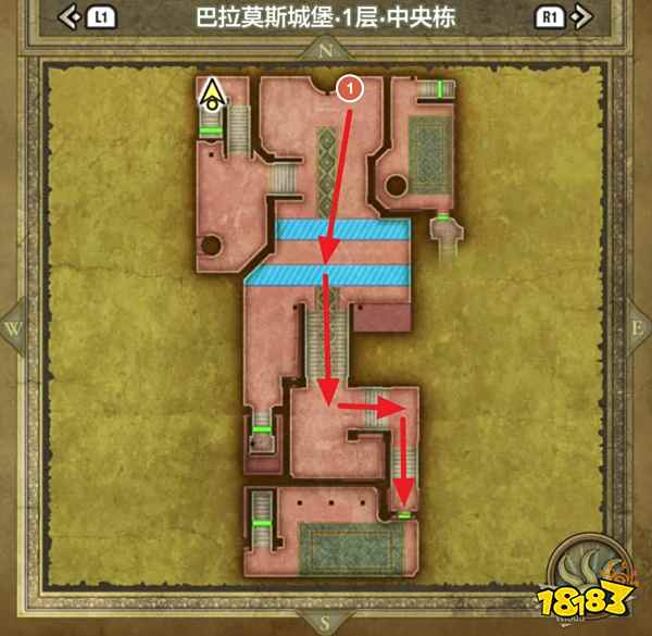 勇者斗恶龙3重制版巴拉莫斯城堡 巴拉莫斯城堡宝箱小徽章收集