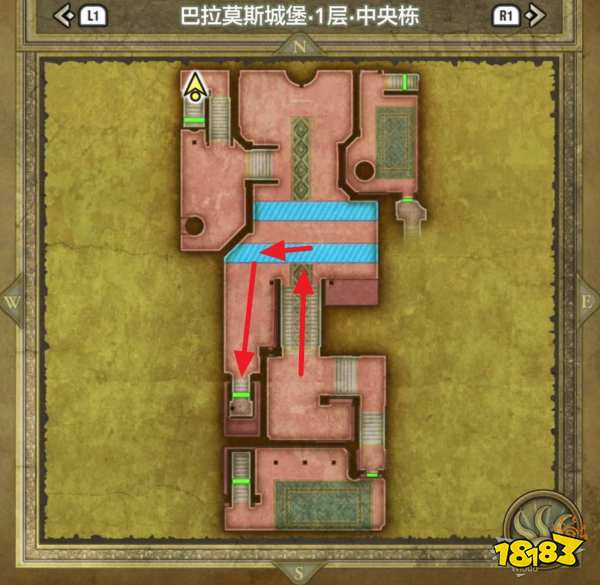 勇者斗恶龙3重制版巴拉莫斯城堡 巴拉莫斯城堡宝箱小徽章收集