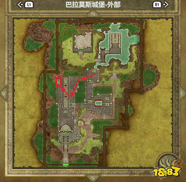 勇者斗恶龙3重制版巴拉莫斯城堡 巴拉莫斯城堡宝箱小徽章收集