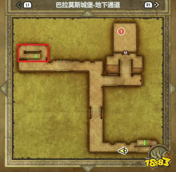 勇者斗恶龙3重制版巴拉莫斯城堡 巴拉莫斯城堡宝箱小徽章收集