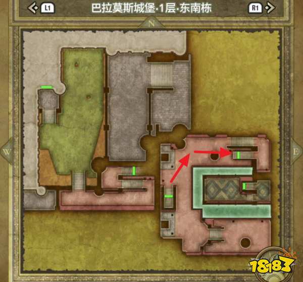 勇者斗恶龙3重制版巴拉莫斯城堡 巴拉莫斯城堡宝箱小徽章收集