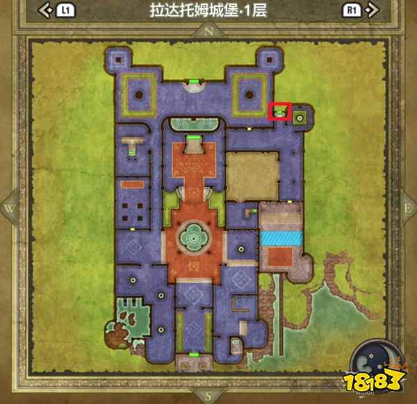 勇者斗恶龙3重制版拉达托姆城堡 拉达托姆城堡宝箱小徽章收集