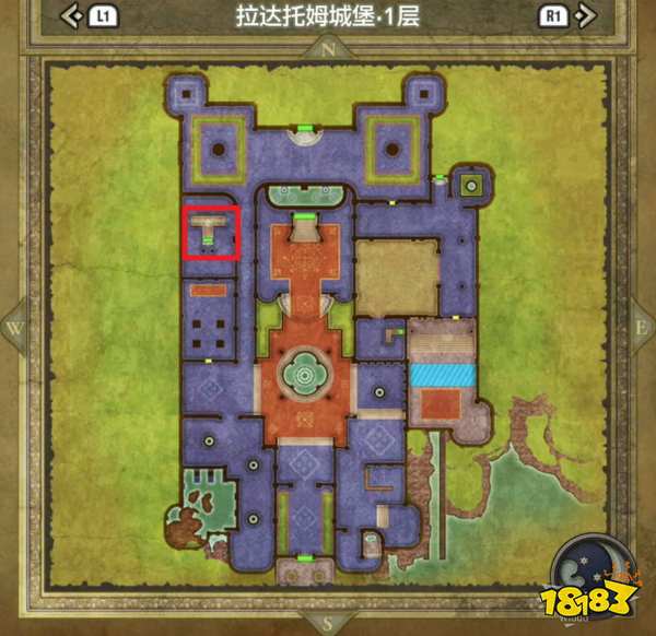 勇者斗恶龙3重制版拉达托姆城堡 拉达托姆城堡宝箱小徽章收集