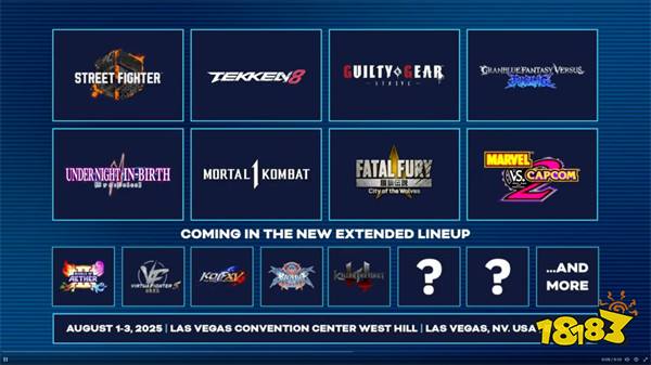 EVO 2025参赛游戏项目公开!《街头霸王6》、《铁拳8》等六款游戏上榜