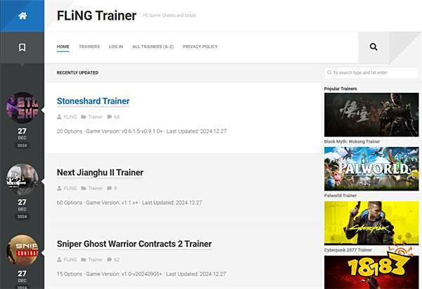 FLiNGTrainer风灵修改器官网_FLiNGTrainer风灵官版网站入口