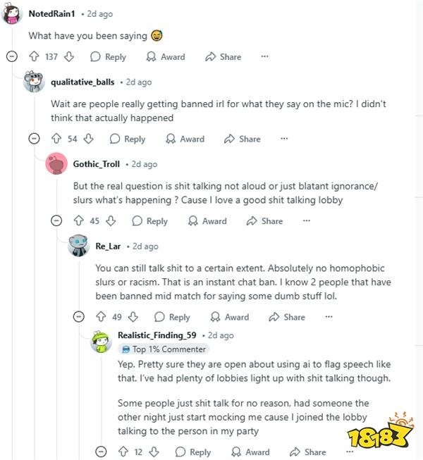 下手太狠!海外COD玩家因不当言论被封禁67年