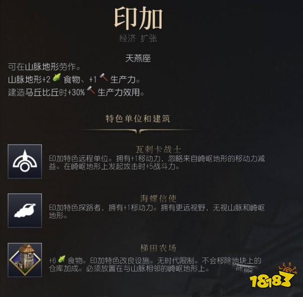 文明7印加强度介绍 文明7印加特点及优势分析