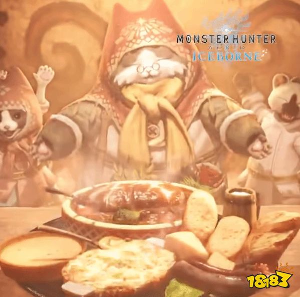 PS官方揭秘：《怪物猎人》猫饭进化史，看着就流口水！