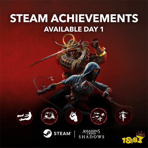 爽!《刺客信条:影》成就公布:低难度就能解锁,不用二周目重复刷