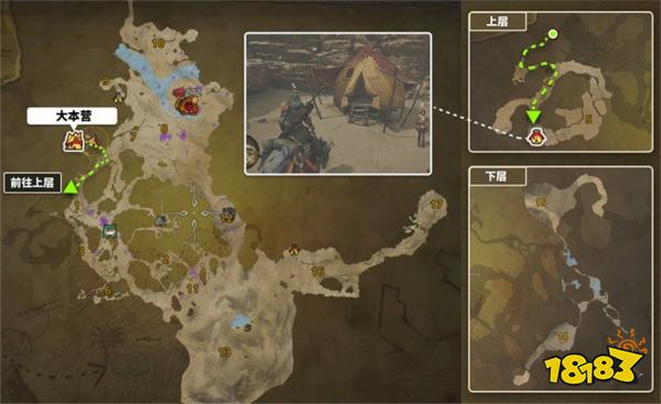 怪物猎人荒野天堑沙原营地位置汇总 天堑沙原营地路线分享