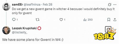 昆特牌启动4！CDPR再次强调《巫师4》有昆特牌
