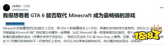 取决于首发价格吧？外网玩家热议《GTA6》销量能否超越《我的世界》