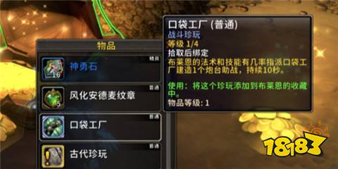 魔獸世界11.1布萊恩珍玩怎么搭配 11.1布萊恩珍玩搭配方法