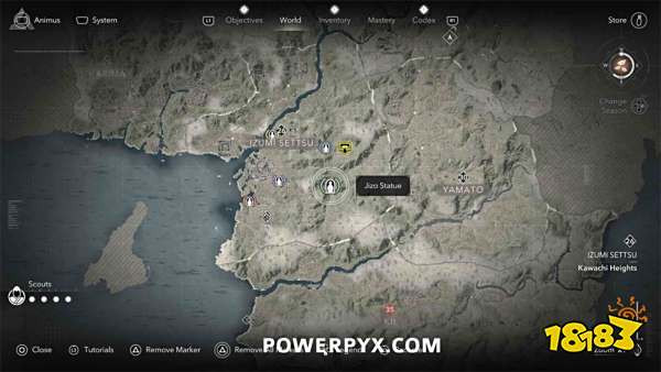 刺客信条影和泉摄津地藏像位置 和泉摄津地藏菩萨像点位一览