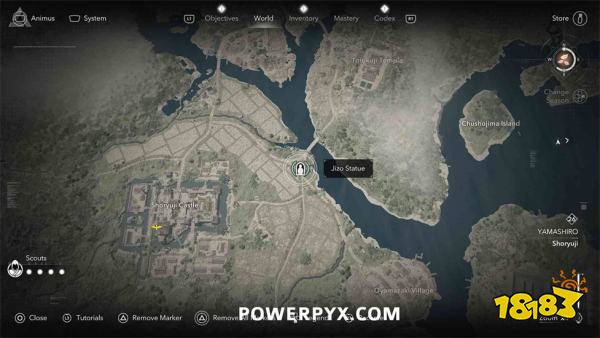 刺客信条影山城地藏像位置 山城地藏菩萨像点位一览