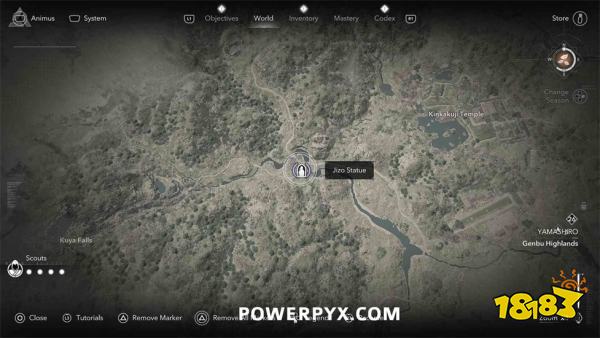 刺客信条影山城地藏像位置 山城地藏菩萨像点位一览