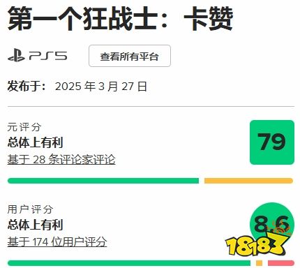 DNF类魂《第一狂战士卡赞》M站玩家评分8.6分：BOSS亮眼，战斗出色！