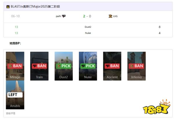 LVG 0-2不敌paiN！无缘奥斯汀Major第三阶段