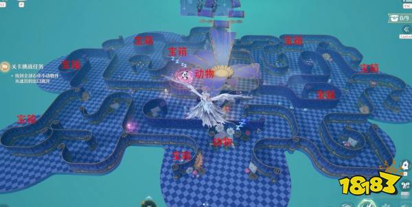 無限暖暖1.6尋覓昏眠動物第1關寶箱點位大全 無限暖暖迷宮第一關圖文攻略