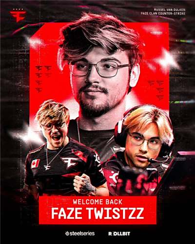 官宣：FaZe宣布召回Twistzz！​​
