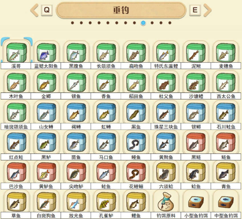 牧場物語風之集市魚類圖鑒一覽 牧場物語風之集市全魚類獲取方式分享