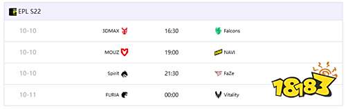 EPL S22淘汰赛对阵出炉：FaZe上演