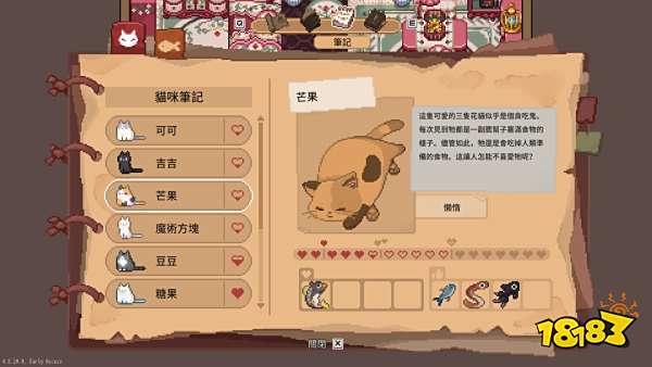 林中小女巫貓咪喜好一覽 林中小女巫貓咪喜好食物一覽