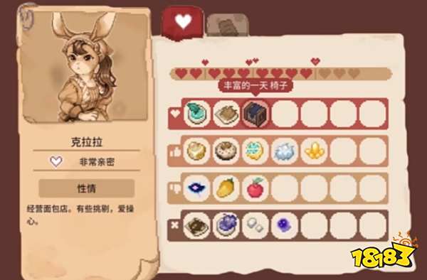 林中小女巫好感度送禮一覽 林中小女巫角色喜好禮物分享