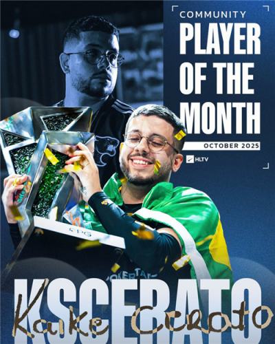 KSCERATO荣膺HLTV十月最佳选手 巴西CS迎来新旗帜