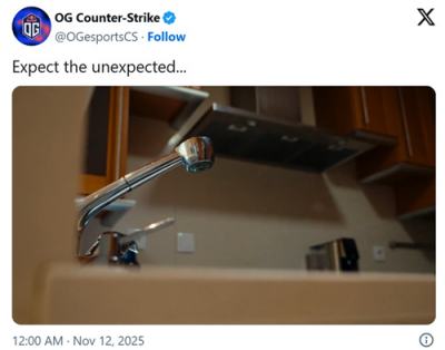 cadiaN正式加盟OG战队 丹麦老将重返赛场担任指挥兼狙击手