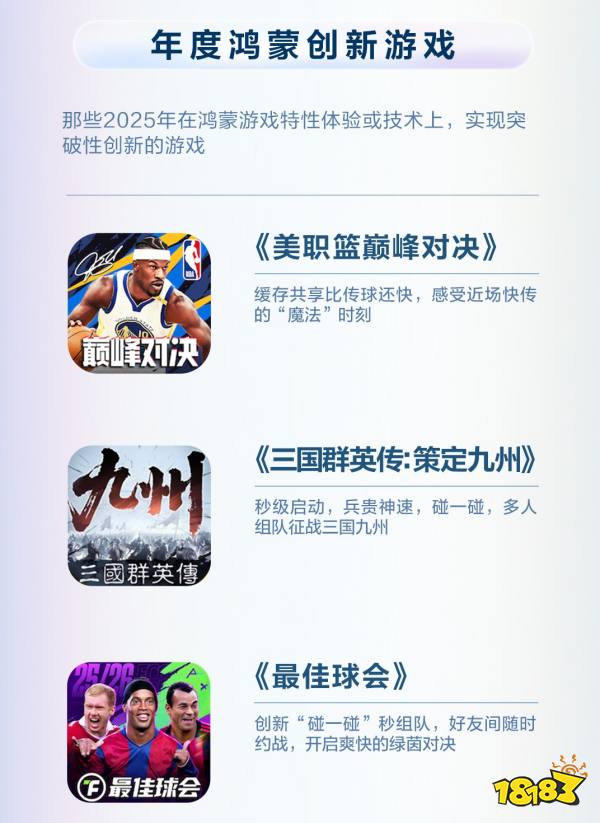 华为游戏中心鸿蒙2025年度先锋榜出炉,三角洲行动、原神等大作上榜