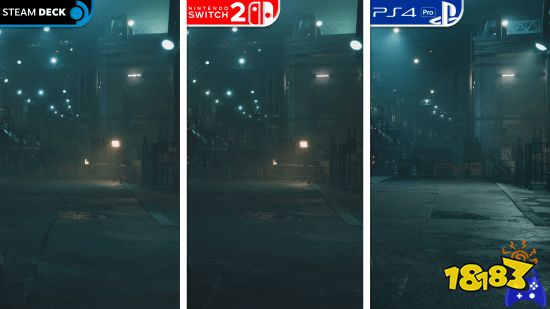 《最终幻想7:重制版》Switch 2与其他平台画面对比截图2