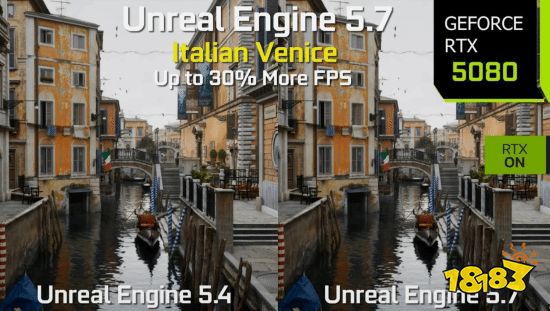 虚幻引擎5.7性能对比