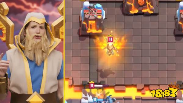 皇室战争最新火法精英卡：空中形态与范围灼烧！