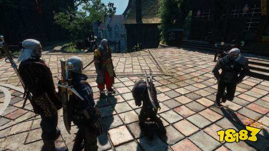 巫师3联机MOD中玩家使用表情动作互动