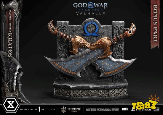 奎托斯雕像手臂肌肉与武器握持细节