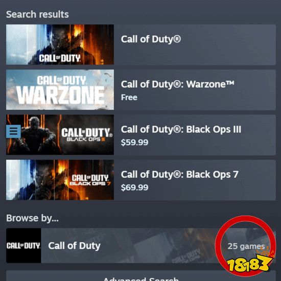 实际游戏列表仅显示23款游戏的截图